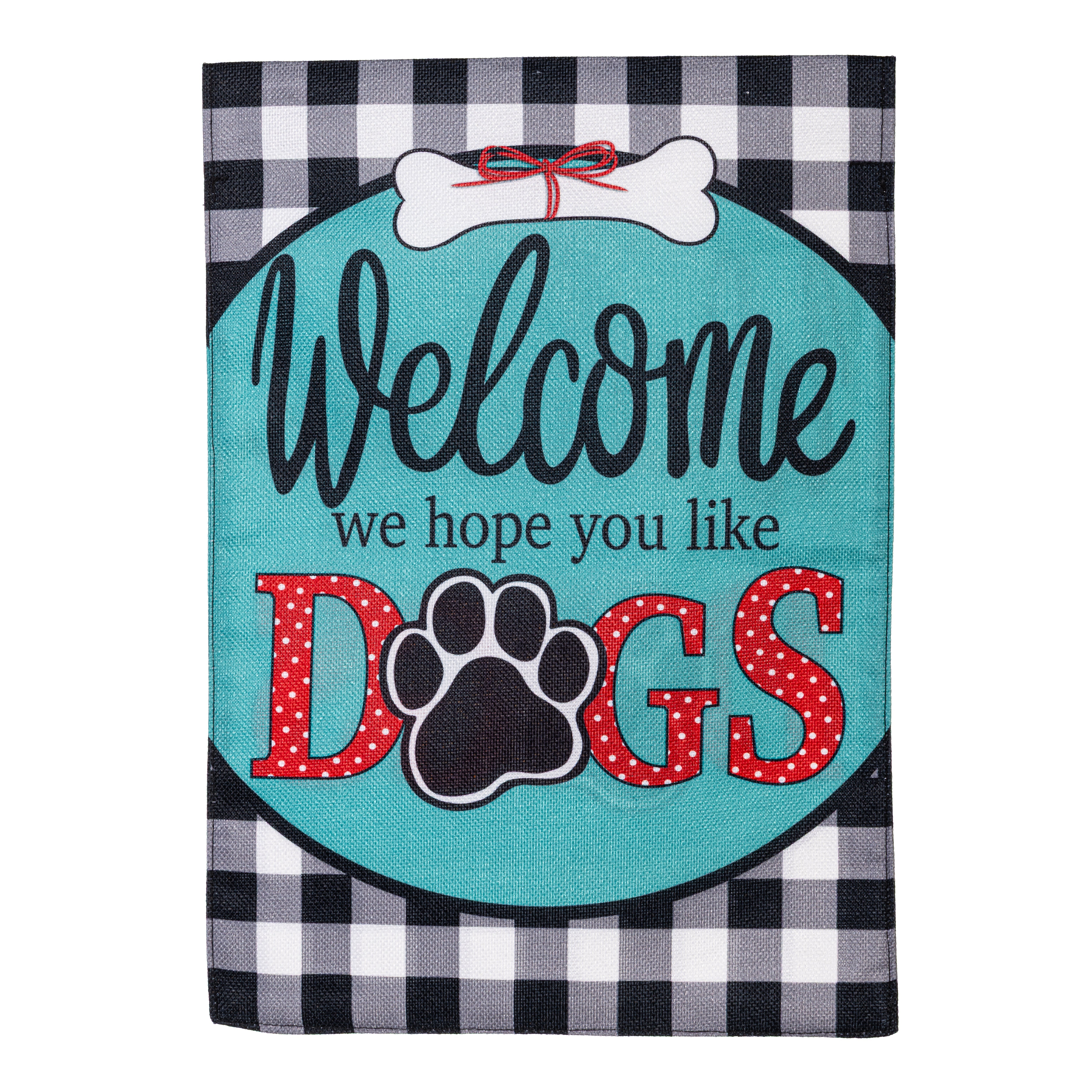 Hope You Like Dogs Garden Burlap Flag
