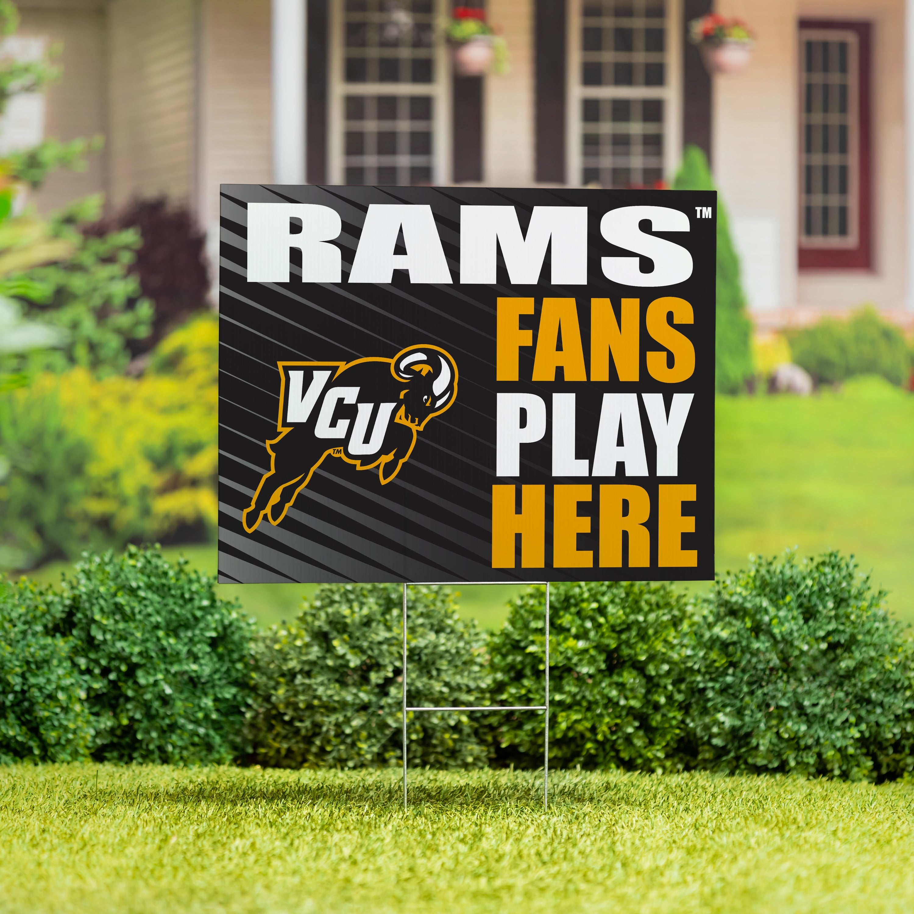 Virginia Commonwealth University Coroplast Yard Sign "Fans Play Here"