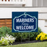 Seattle Mariners Coroplast Yard Sign, "Fans Welcome"