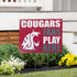 Washington State University Coroplast Yard Sign "Fans Play Here"