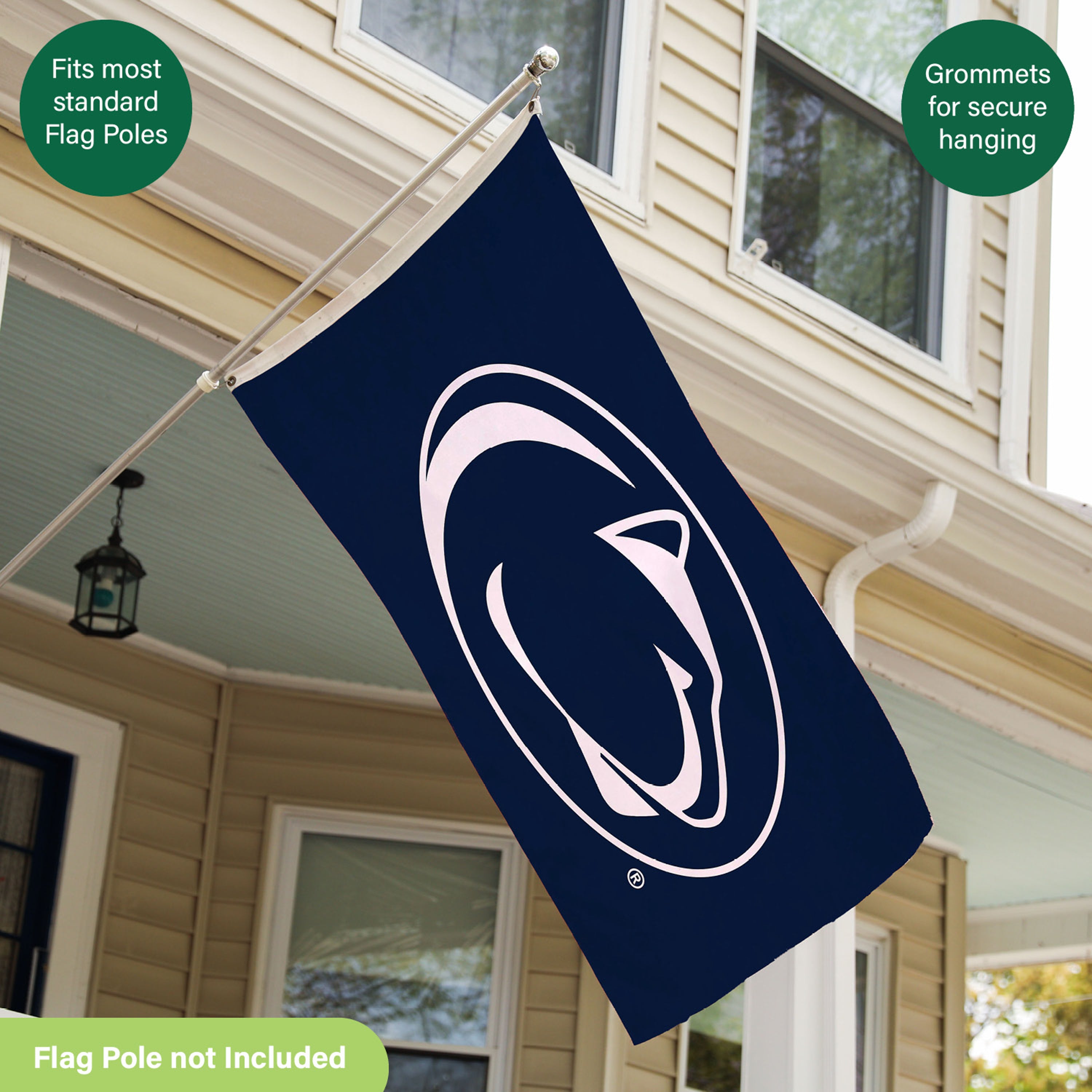 Penn State Single Sided Flag w/ 2 Grommets, 3'x5'