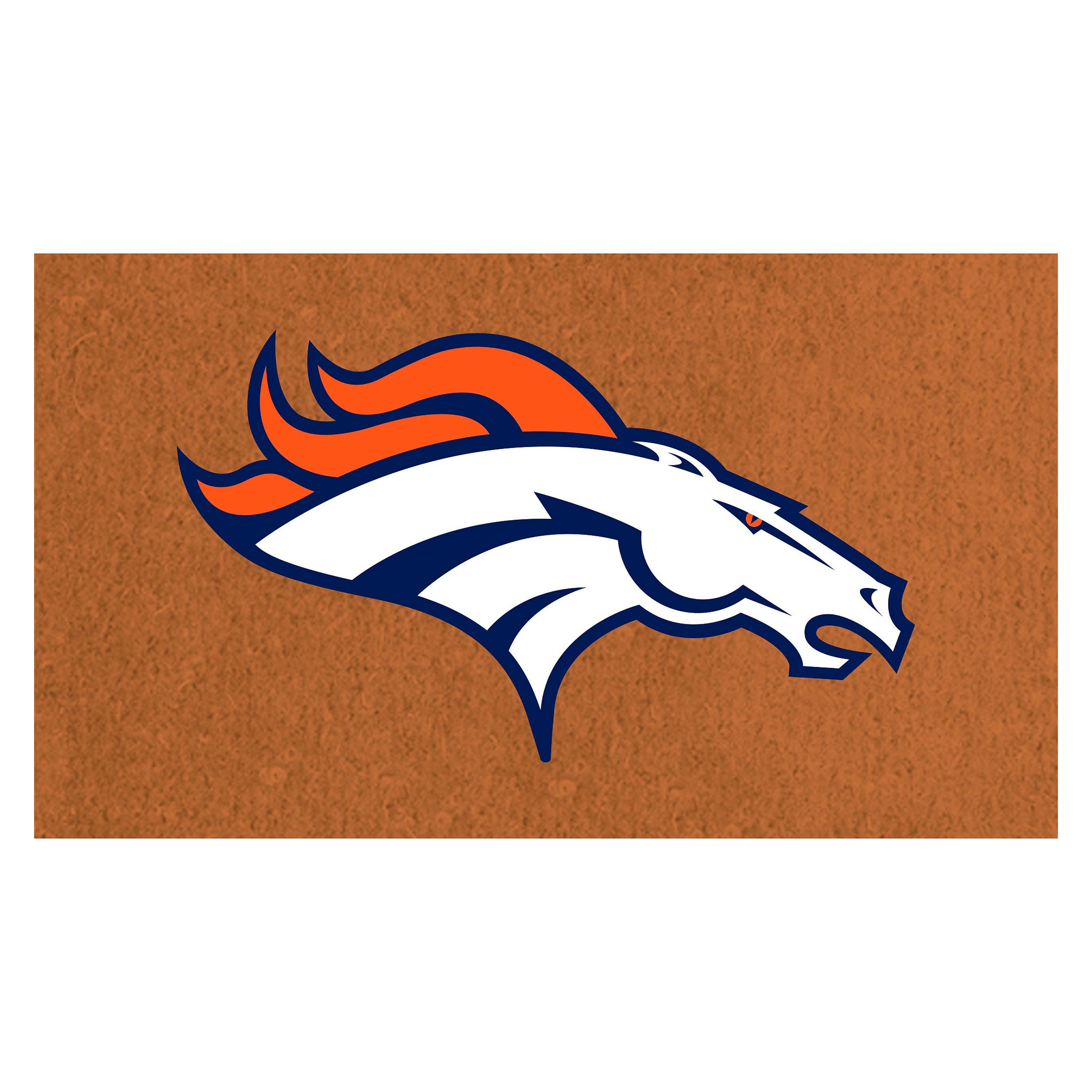 Coir Mat, 16"x28", Denver Broncos
