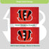 Cincinnati Bengals Single Sided Flag with 2 Grommets, 3'x5'