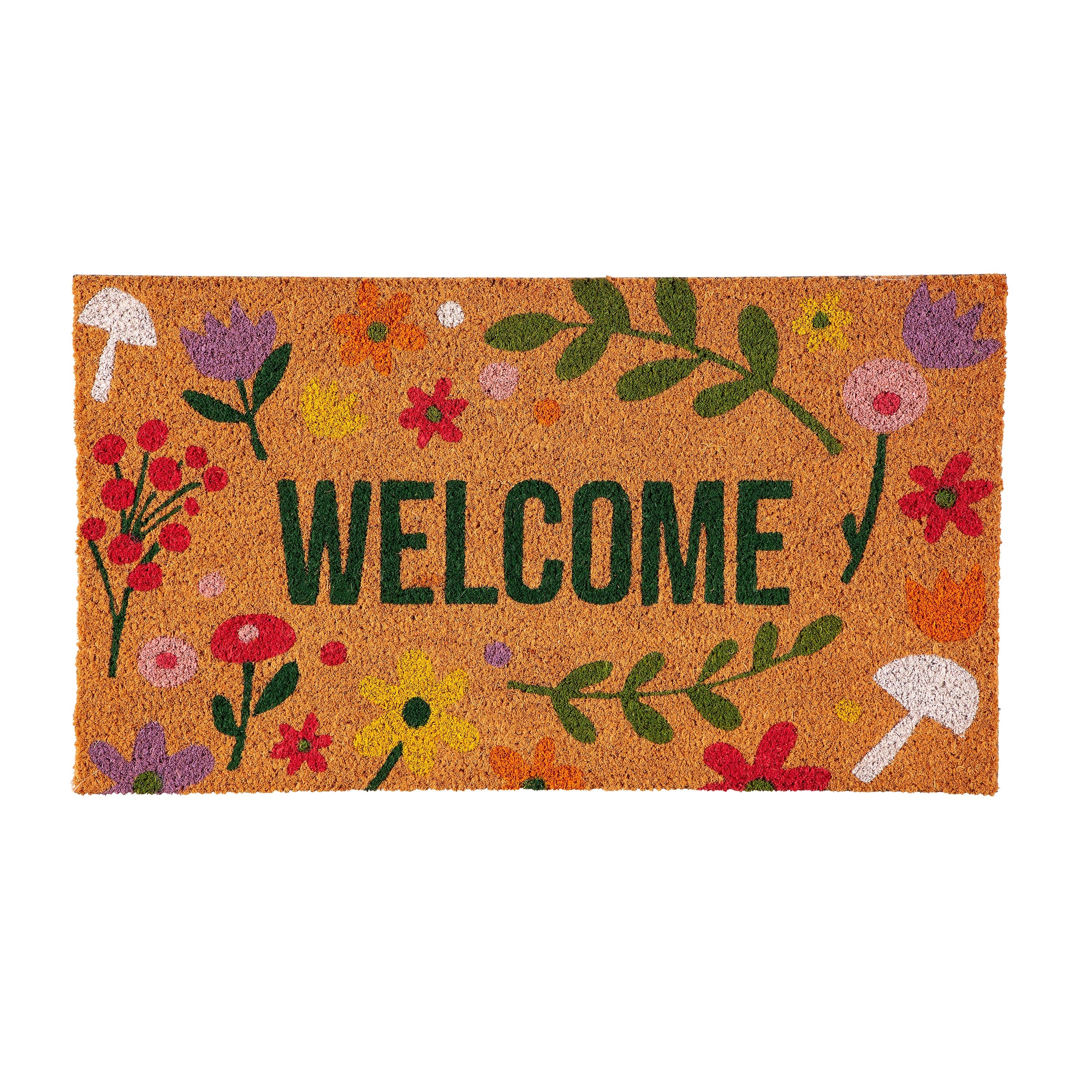 Spring Floral Haven Coir Mat