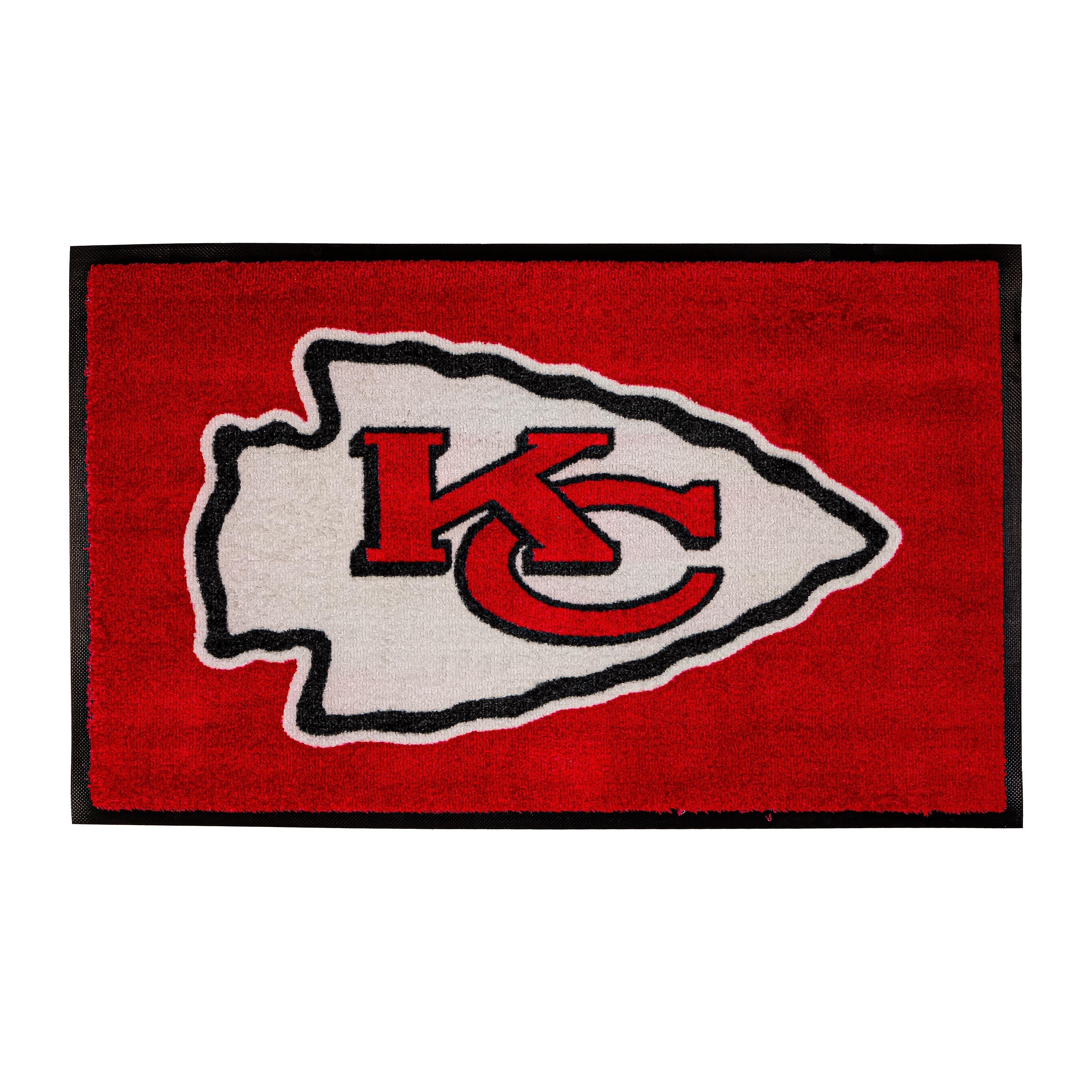 3'x5'  Large USA Indoor Outdoor Outdoor Entryway Mat, Kansas City Chiefs