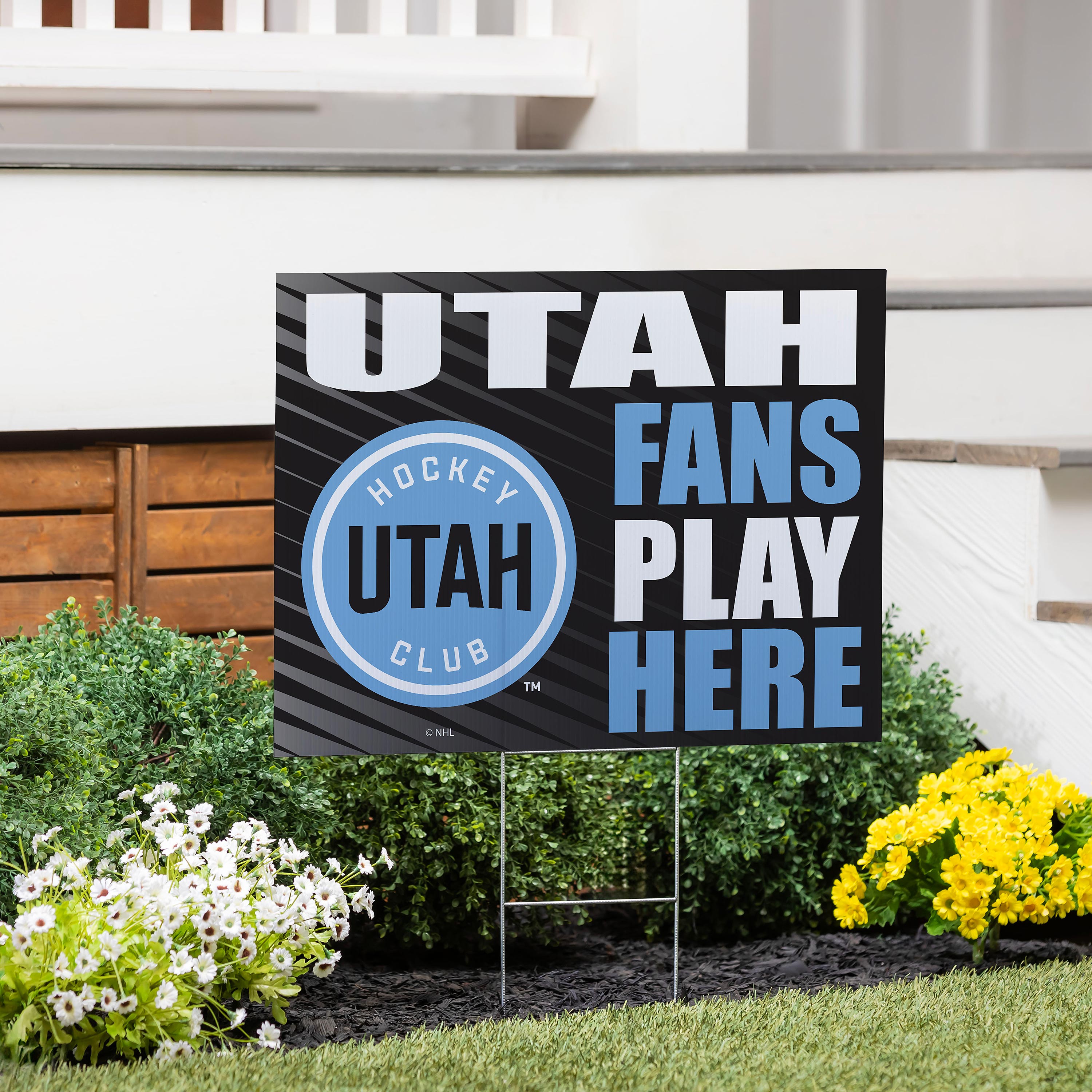 Utah Hockey Club Coroplast Yard Sign "Fans Play Here"
