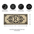 Cambridge Monogram Burlap Sassafras Switch Mat, Letter R