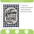 Classic Welcome Home Garden Applique Flag