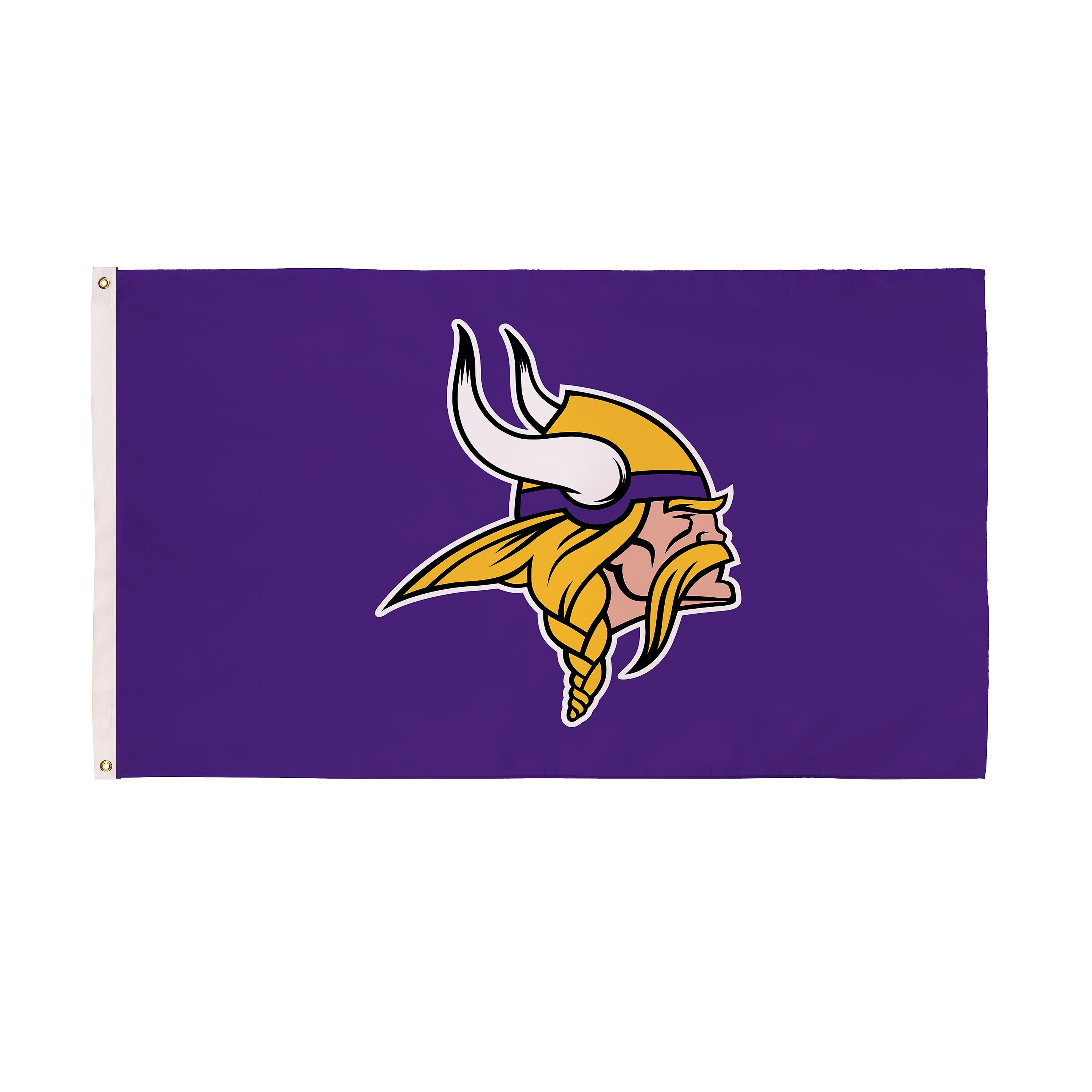 Minnesota Vikings Single Sided Estate Flag with 2 Grommets, 3'x5'