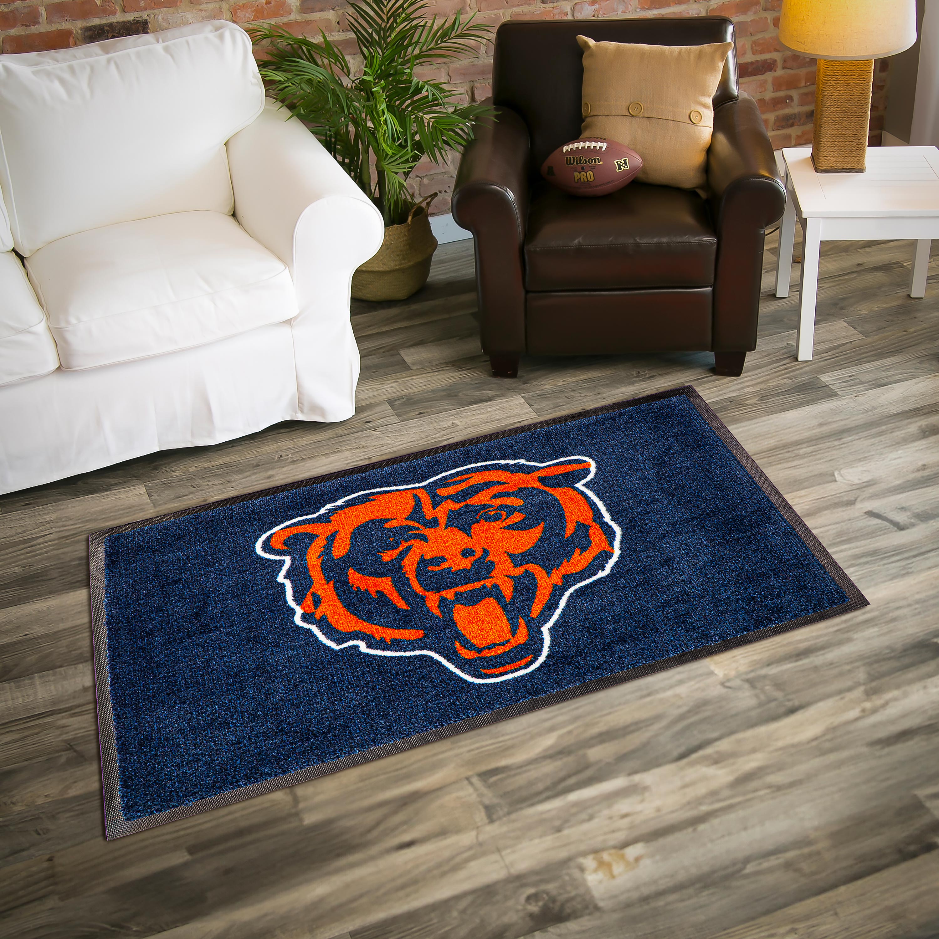 3'x5'  Large USA Indoor Outdoor Entryway Mat, Chicago Bears