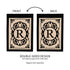 Cambridge Monogram Garden Applique Flag, Letter R