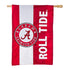 Double-Sided Embellished NCAA College Team Pride Applique House Flag, Univ of Alabama
