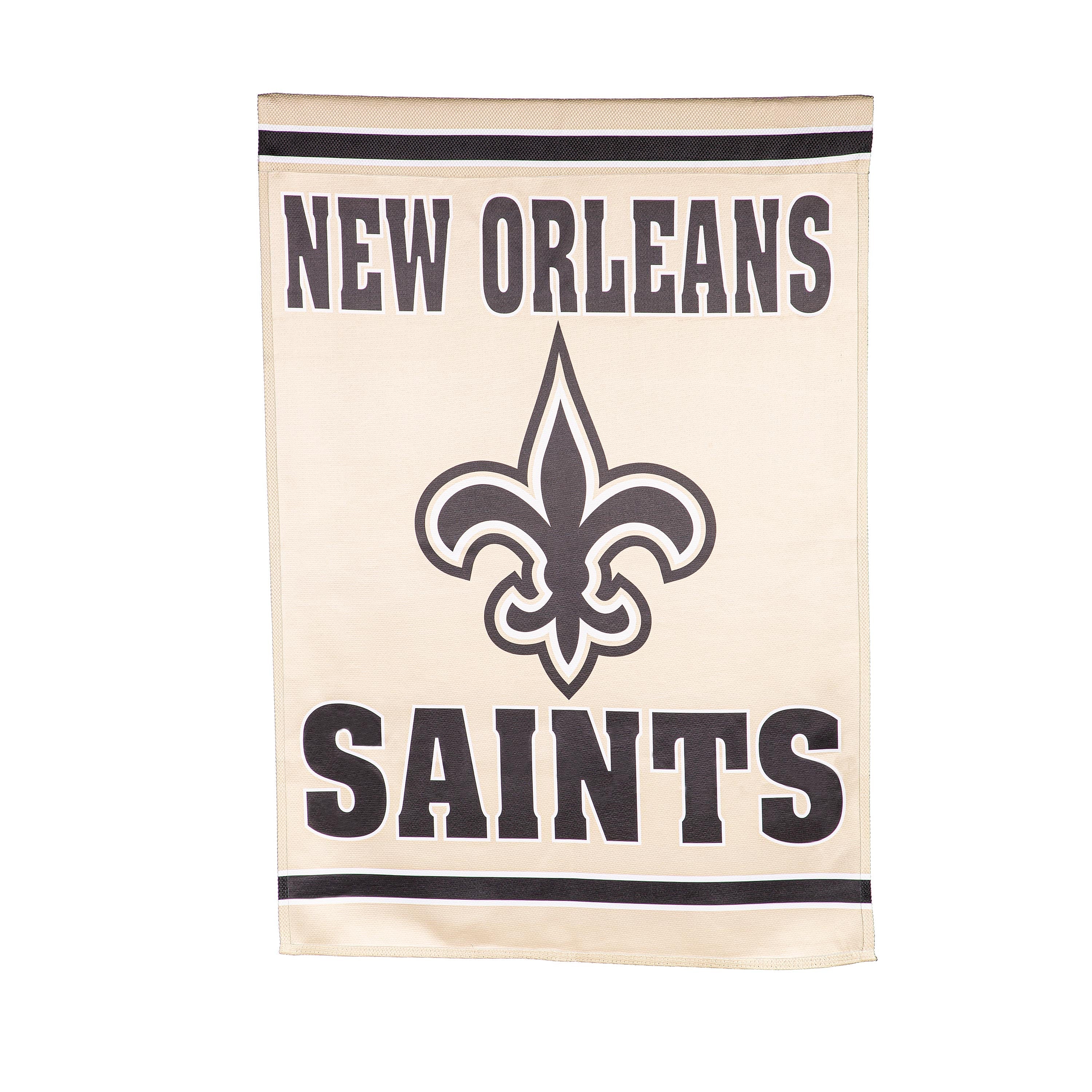 Embossed Suede Flag, House Size, New Orleans Saints