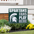 Michigan State University Coroplast Yard Sign "Fans Play Here"