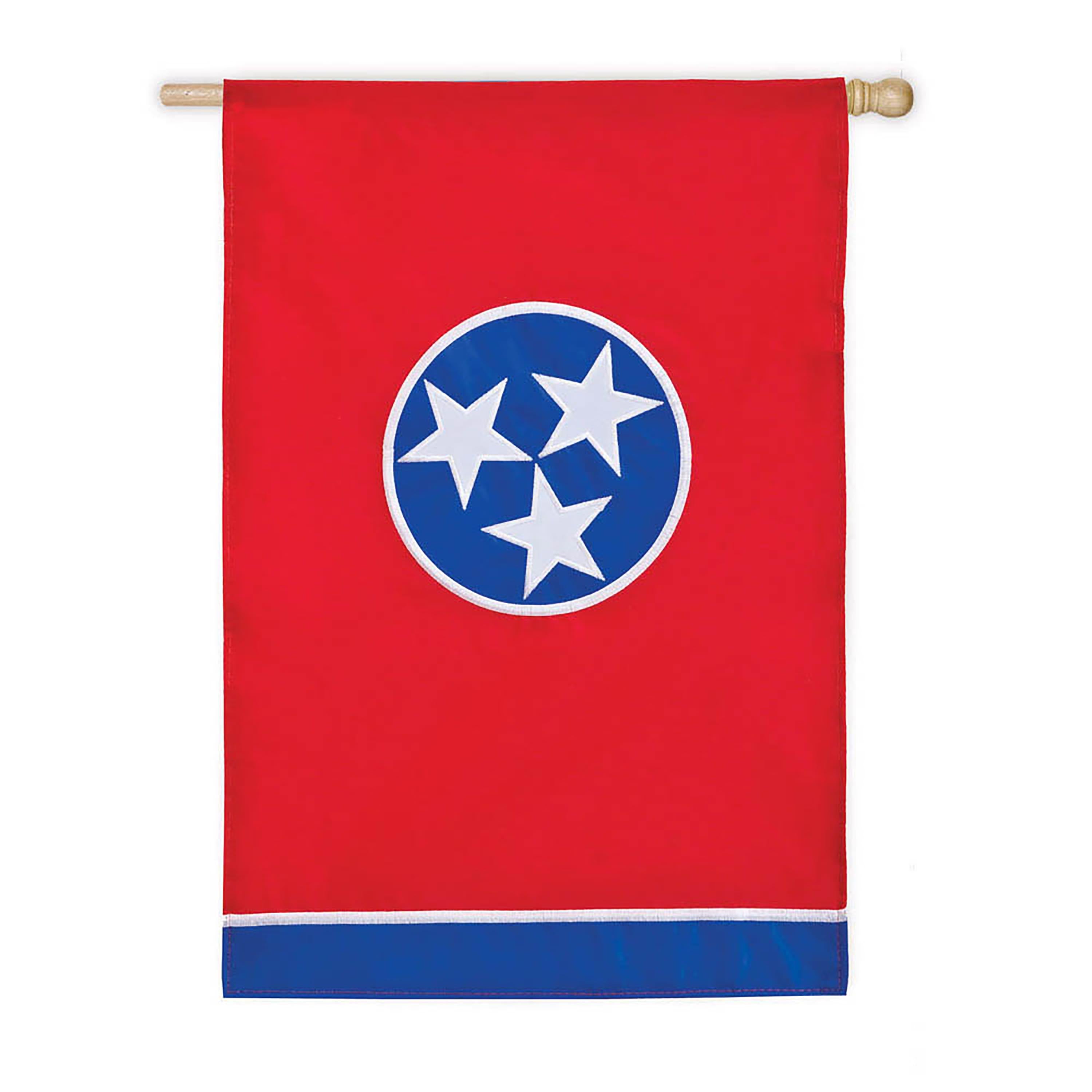 Tennessee State Flag House Applique Flag
