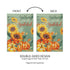 Grateful Gatherings Suede Garden Flag