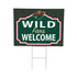 Minnesota Wild Coroplast Yard Sign, "Fans Welcome"