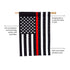 Thin Red Line House Applique Flag
