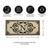 Cambridge Monogram Burlap Sassafras Switch Mat, Letter N