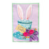 Happy Easter Floral Hat Applique Garden Flag
