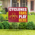 Iowa State University Coroplast Yard Sign "Fans Play Here"