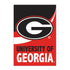 University of Georgia Burlap Flag House Size