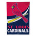 St Louis Cardinals Burlap House Flag