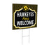 University of Iowa Coroplast Yard Sign, "Fans Welcome"