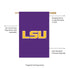 Applique Flag, Reg, Louisiana State University