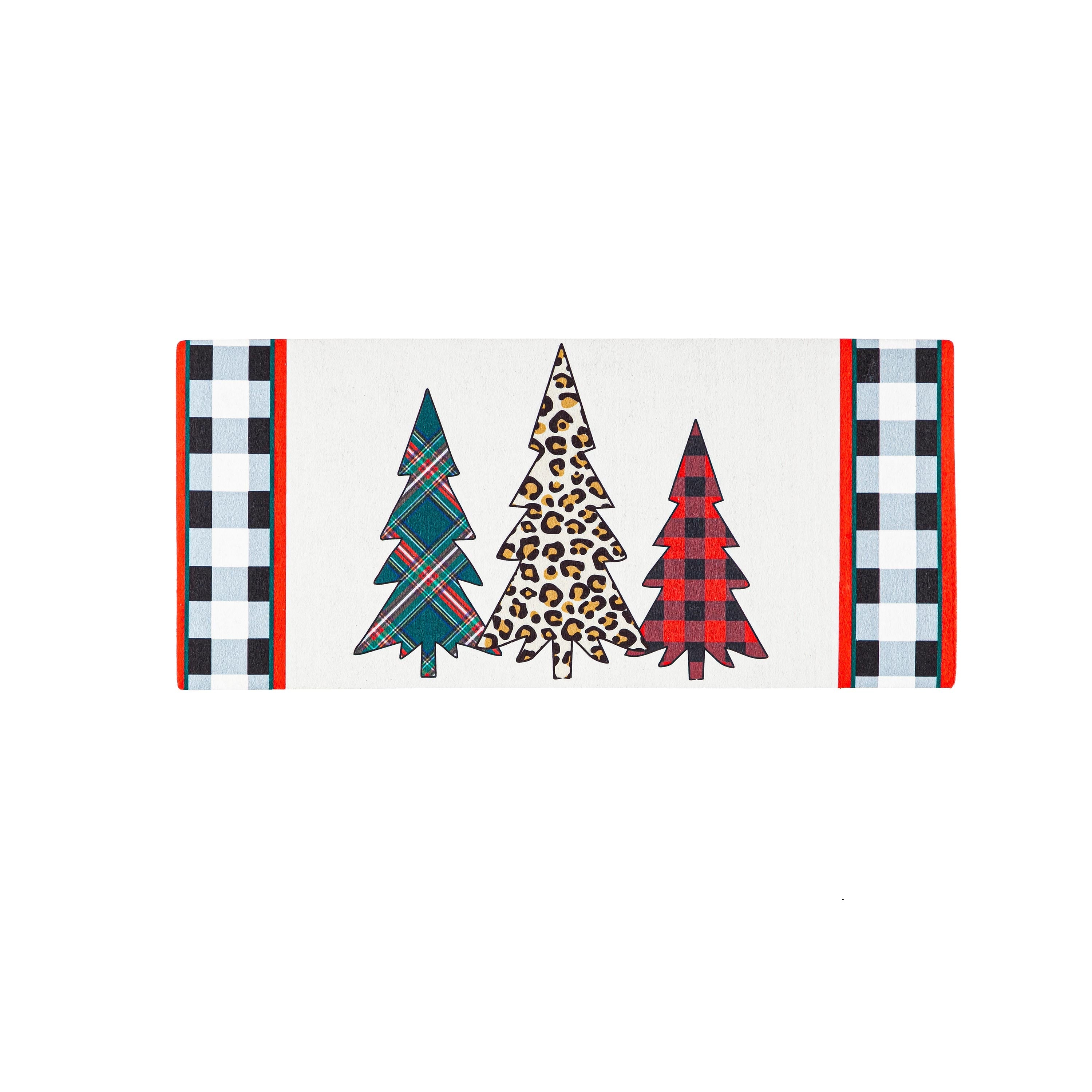 Mixed Print Christmas Trees Sassafras Switch Mat