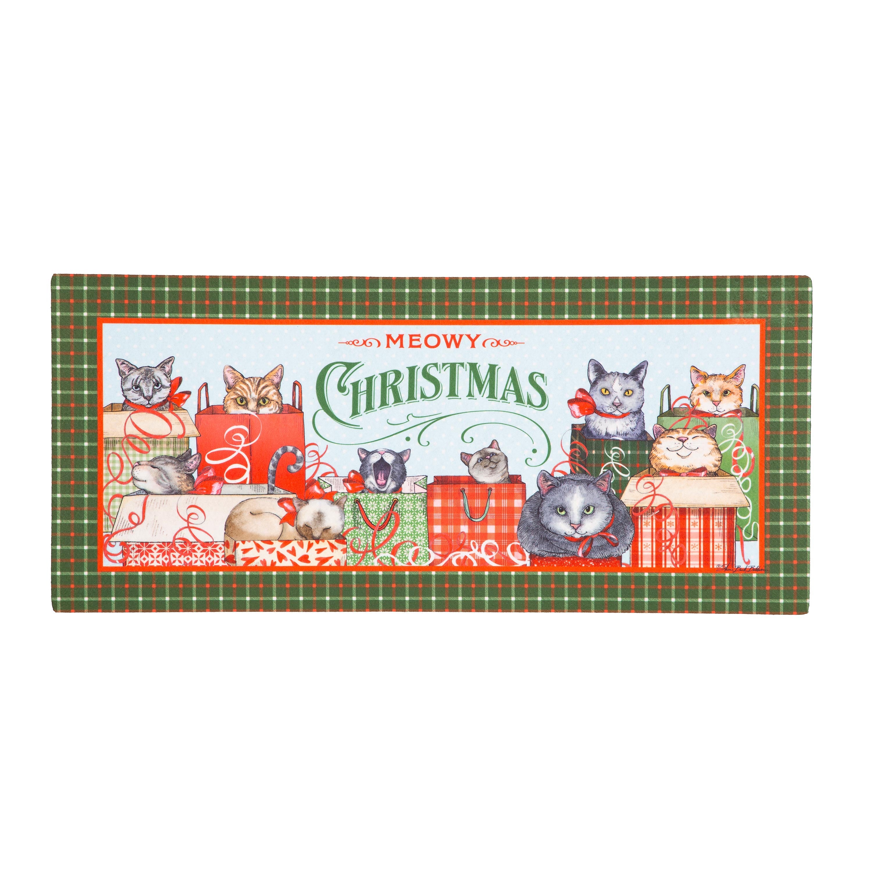 Meowy Christmas Sassafras Switch Mat