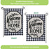 Classic Welcome Home Garden Applique Flag