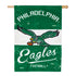 Double-Sided Vintage Graphic NFL Team Pride Linen House Flag, Philadelphia Eagles