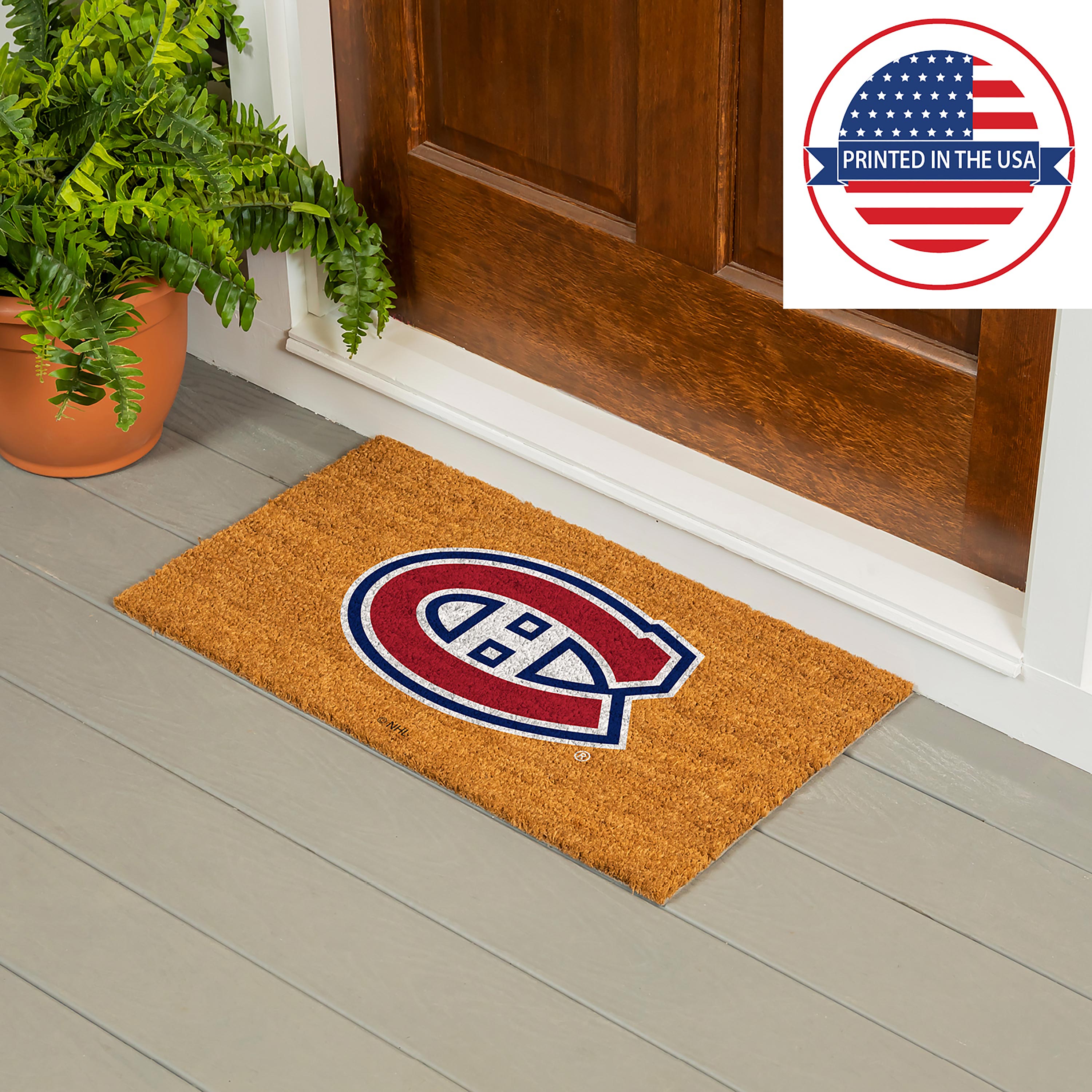 Coir Mat, 16"x28", Montreal Canadiens