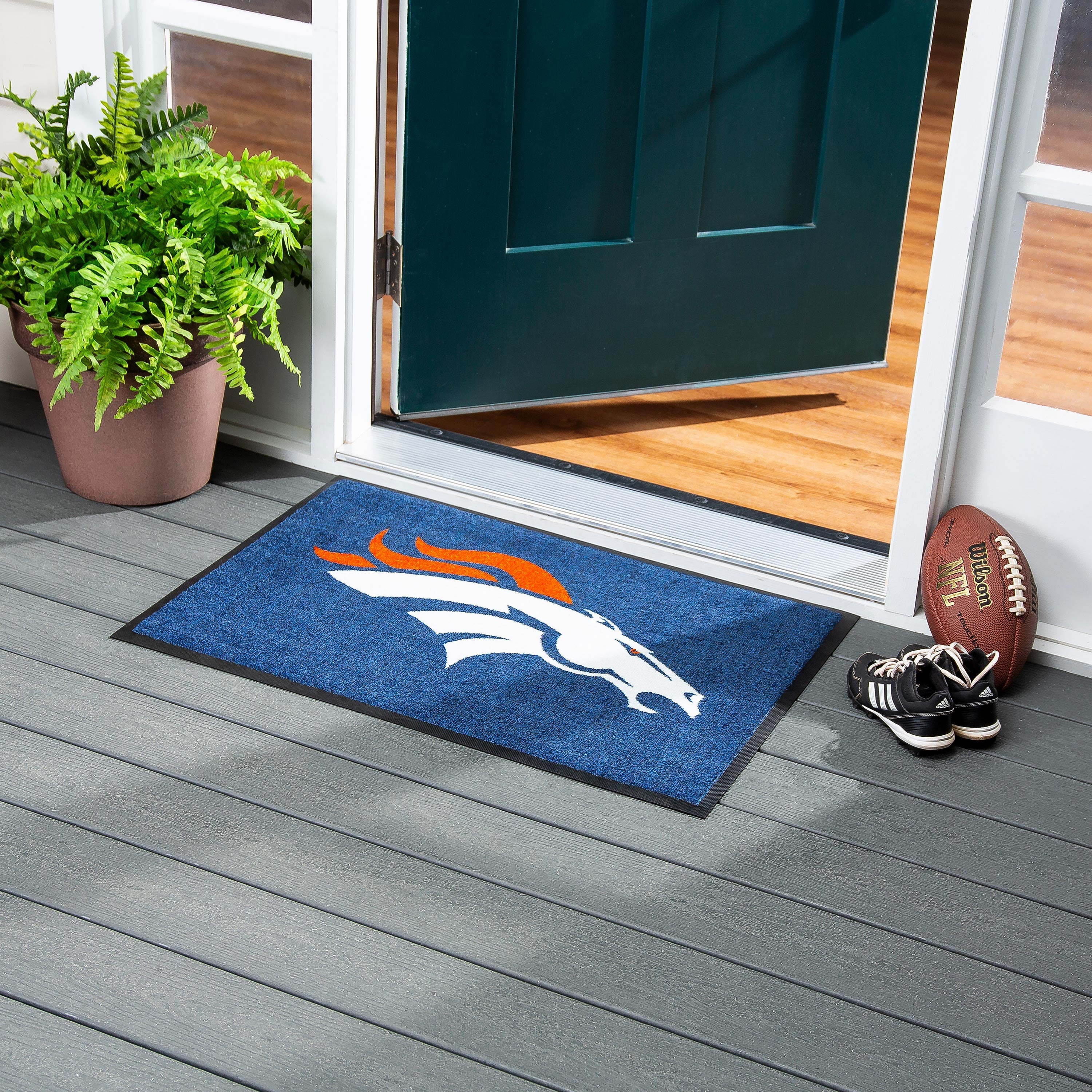2'x3' USA Made Indoor/Outdoor Entryway Mat, Denver Broncos