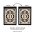 Cambridge Monogram Garden Applique Flag, Letter D