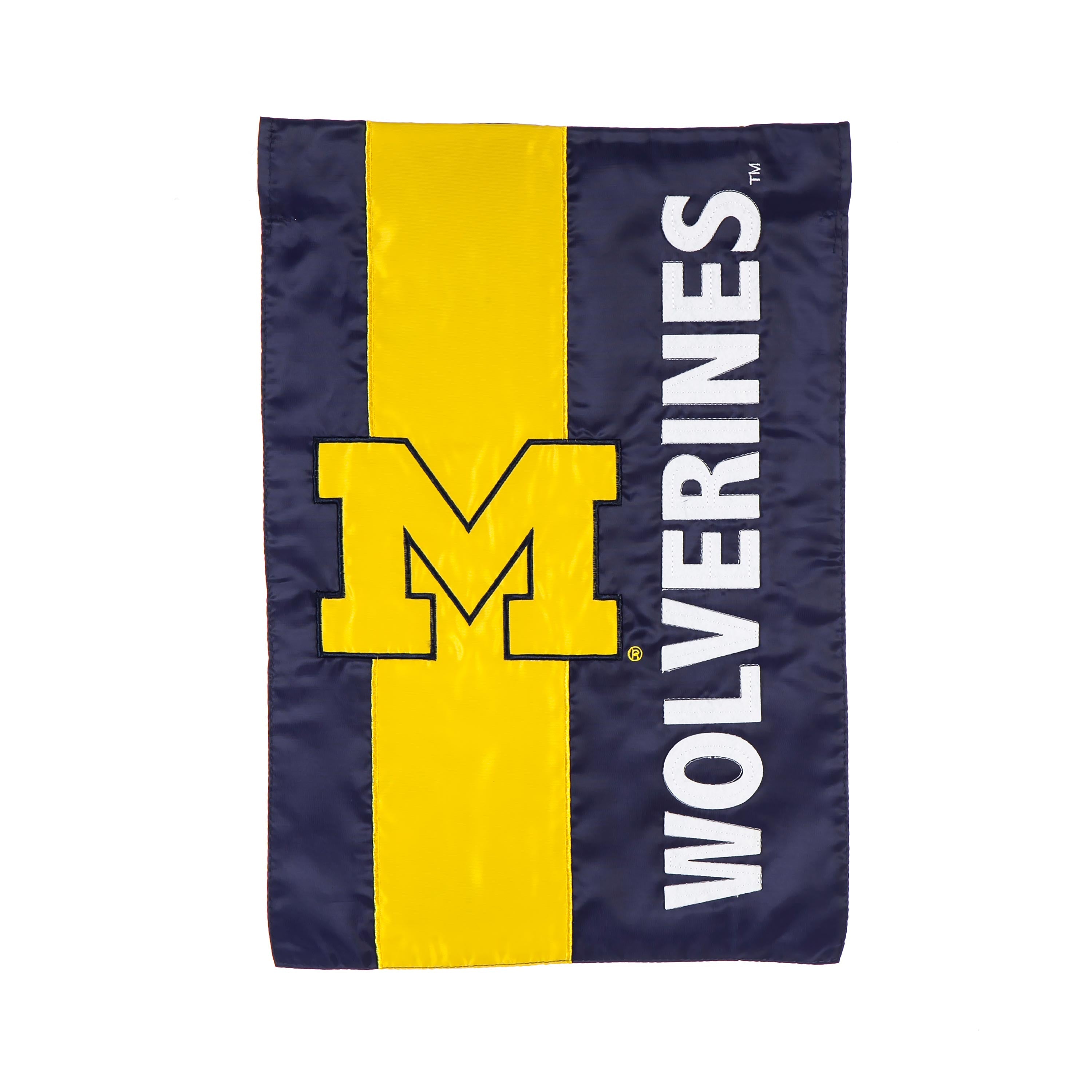 University Of Michigan Embellished Garden Flag