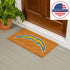Coir Mat, 16"x28", Los Angeles Chargers