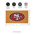 Coir Mat, 16"x28", San Francisco 49ers