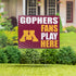 University of Minnesota Coroplast Yard Sign "Fans Play Here"