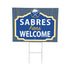 Buffalo Sabres Coroplast Yard Sign, "Fans Welcome"