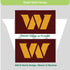 3'x5' Single Sided Flag w/ 2 Grommets, Washington Commanders