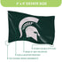 Michigan State University Single Sided Estate Flag with 2 Grommets, 3'x5'