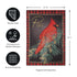 Cardinal Peace Burlap Garden Flag
