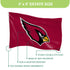 3'x5' Single Sided Flag w/ 2 Grommets, Arizona Cardinals