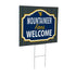 West Virginia University Coroplast Yard Sign, "Fans Welcome"