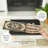 Cambridge Monogram Burlap Sassafras Switch Mat, Letter R