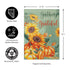 Grateful Gatherings Suede Garden Flag