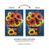 Barrel Of Blooms & Pumpkins Burlap Garden Flag