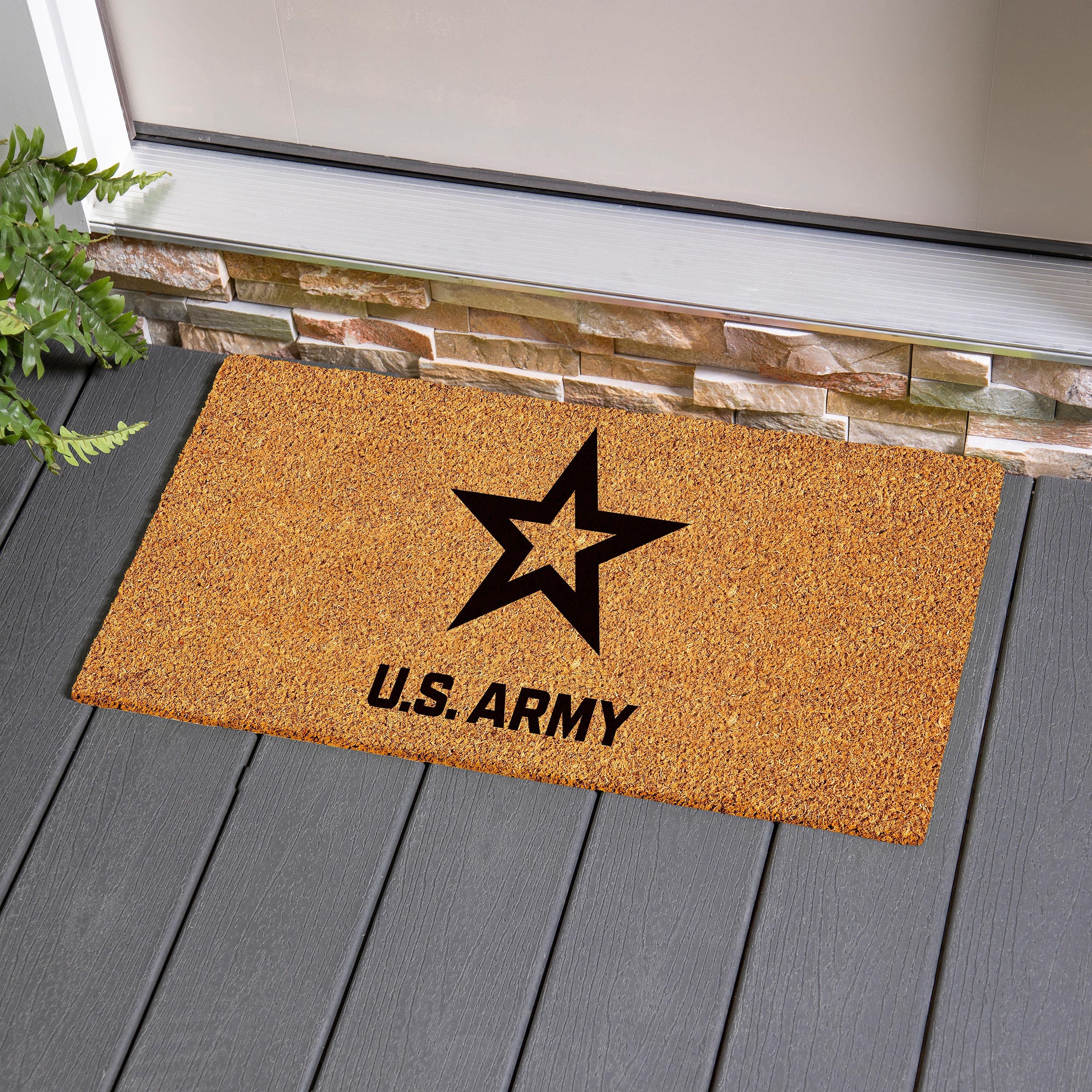 Coir Mat, 16"x28", US Army